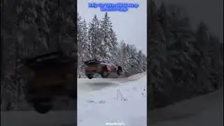 Epic Snow Jump! Rally Car Flies Through Winter Madness ❄️