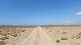 Akrotiri (Chypre) Route de sable de Lady's Mile vers Salt Lake, Gopro / Akrotiri Sand road, Gopro