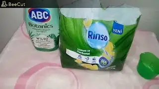 🍋🍋Testing Rinso Lemon Carbonate Powder Detergent | Bunt Wäsche - Schnell / Mix 40°🍋🍋