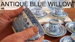 Antique Blue Willow China Guide ~ Thomas Morris Crown Chelsea