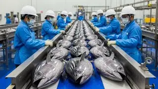 Inside the Tuna Factory: How Millions of Canned Tuna Are Really Made | Full Process