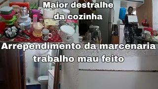 Maior destralhe que fiz| Ele limpou tudo| Marcenaria maior arrependimento| Fui curada no emocional 