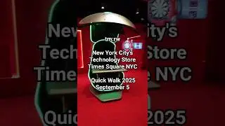 tm:re Tomorrow Interesting technology store in Times Square New York City NYC 2025 Sep 5