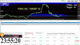 🔴 Livestream Forex - Crypto  BTC+ETH+Xauusd - FTMO Target 10% T&agrave;i khoản 5/1/2023