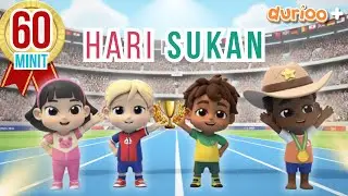 🏃&zwj;♂️🏅 Kompilasi JOM SUKAN 60 Minit ✨ | LITTLE AMMAR | Dari Pengasas Omar & Hana | Durioo+