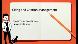 Citing and Citation Management: Tips and Tricks