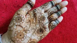 Very Beautiful Latest Floral Patchwork Henna Designs 2025!! Bharwa Mehndi Design For Hands