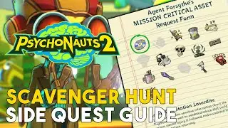 Psychonauts 2 Scavenger Hunt Side Quest Guide (All Critical Asset Locations)