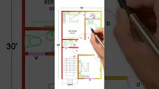 18x30 house plan||2BHK #houseplan #house #short