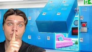 Jag byggde ett HEMLIGT RUM I MIN SKOLA
