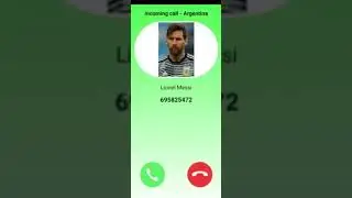 Llamada a Messi real