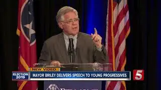 Mayor Briley delivers speech to young progressives