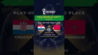 Croatia vs Morocco FIFA World Cup #fifa #shorts #short #viral #youtubeshorts