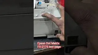 Epson Dot Matrix printer FX-#epson #epsonprinter #epsonprinthead 2175 how to test page