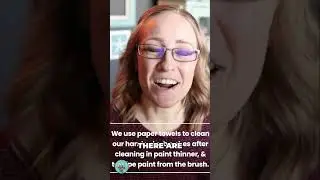 Oil Painting Tip: Paper Towel Choice Makes a HUGE Difference!