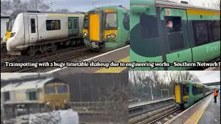 Trainspotting with a huge timetable shakeup due to engineering works - Southern Network