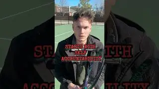 Becoming a Great Player Starts With SELF ACCOUNTABILITY #tennisplayer #tenniscoaching #tennis
