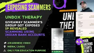 Unbox Therapy Giveaway scammer's | Location IP Revealed | Be aware education purpose video | Exposed