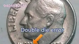 Roosevelt Dime Coin * one dime coin * Year 1978 * USA coin&nbsp; *&nbsp; Double die error coin * Liberty coin