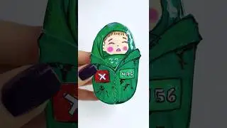 Squid Game baby 222 paper squishy 🍼 #shorts #squidgame #diy