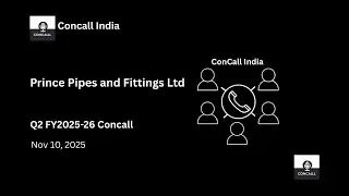Prince Pipes and Fittings Ltd Q2 FY2025-26 Concall