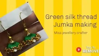 Silk thread earrings making #missjewellerycrafter #silkthreadjewellery#diy
