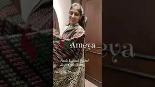 Patola Inspired Printed #Linen #cotton #saree w blouse. #ameya 9845996886 to Odr