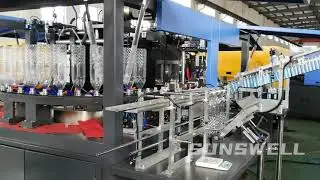 5000Bph Sunswell Four Cavity Linear Servo Sanitizer Bottle Blower System