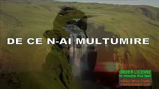 De ce n-ai mulțumire  - Nou 