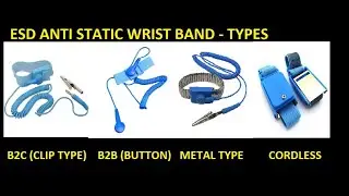 TYPES OF ESD ANTI STATIC WRIST STRAP BAND FOR#esdprotection