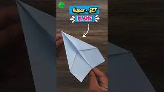 How to make a New fastest JET paper plane , homemade origami fastest flying paper airplane , #shorts