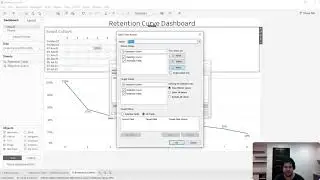 How to create a retention curve graph using Tableau