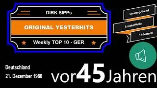 Yesterhits Weekly Top Ten Germany vor 45 Jahren