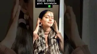 Indian school hairstyle 💕#indianschool #rubber #lohrivibes #republicday