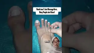 Numb toes, Just Massage Here, Many People Just Know! #indonesian #traditional #natural #skincare