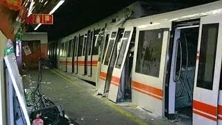 METRO B ROMA incidente 5 giugno 2015 | 21 feriti non gravi | subway crash