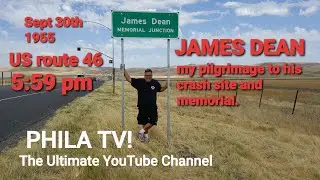 JAMES DEAN TRIBUTE, I MADE THE PILGRIMAGE TO HWY. JUNCTION  U.S. 46/41 R.I.P 9/30/1955 #philatv