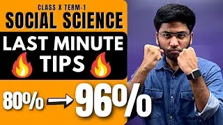 LAST MINUTE TIPS For Social Science | PHODD Kar Aana🔥| Class 10 Term 1