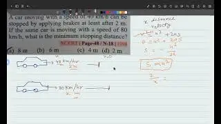 Stopping Distance Doubled? | NCERT Q | Class 11 Physics | Motion in a Straight Line | NEET/JEE Conce