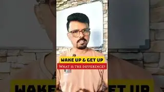 Wake Up & Get Up Difference | Kannada to English | #shorts #english #translation