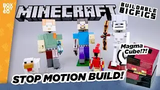 Minecraft Big Figures + MAGMA CUBE! LEGO Stop-Motion Build