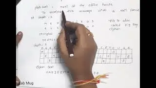 Transposition Techniques || Rail Fence technique in cryptography and network security