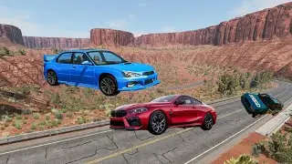 Cars Vs Cliff Roads Beamng Drive Challenge Ends In Total Destruction