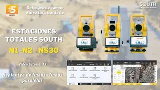 SurvStar a bordo de ET - Video 15 - Replanteo de l&iacute;neas   l&iacute;neas paralelas