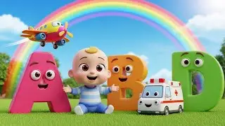 ABC Phonics Song for Kids 🍎 Learn A to Z Alphabet | Learn TWO word (Airplane, Bus & More) | Diku Tv