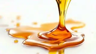 Pure Golden Syrup Pouring in Slow Motion | Liquid Gold Close-Up Free Footage
