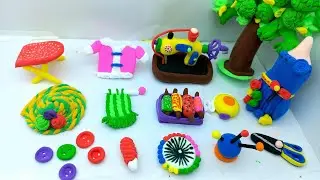 DIY How to make polymer clay swing machine, table, tree, cup,dress, pc polymer clay,