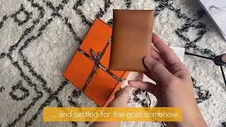 New in from Hermes- Gold Calvi