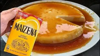 PUDIM DE MAISENA - SEM FORNO, SEM OVOS, SEM GELATINA, Derrete Na Boca, SUPER ECON&Ocirc;MICO 😱