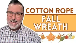 DIY Cotton Rope Fall Wreath 🍂 Easy & Stunning Autumn Decor Idea - #wreath @DavesWreaths